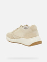 Geox Creme Geox Damen Cristael Turnschuhe