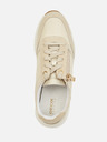 Geox Creme Geox Damen Cristael Turnschuhe