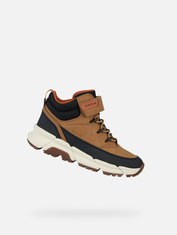 Geox Gelbe Jungen-Ankle-Schuhe Geox Flexyper Plus Boy