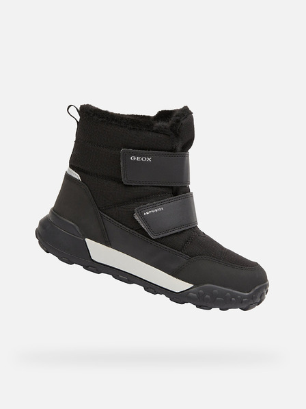 Geox Black Boys Winter Shoes Geox Trekkyup B Abx