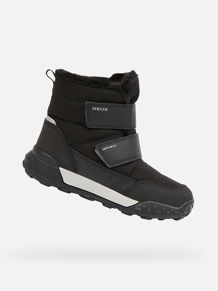 Geox Black Boys Winter Shoes Geox Trekkyup B Abx