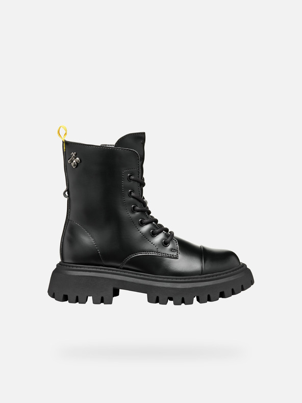 Geox Schwarze Geox Maquinnerns Girl Ankle Boots