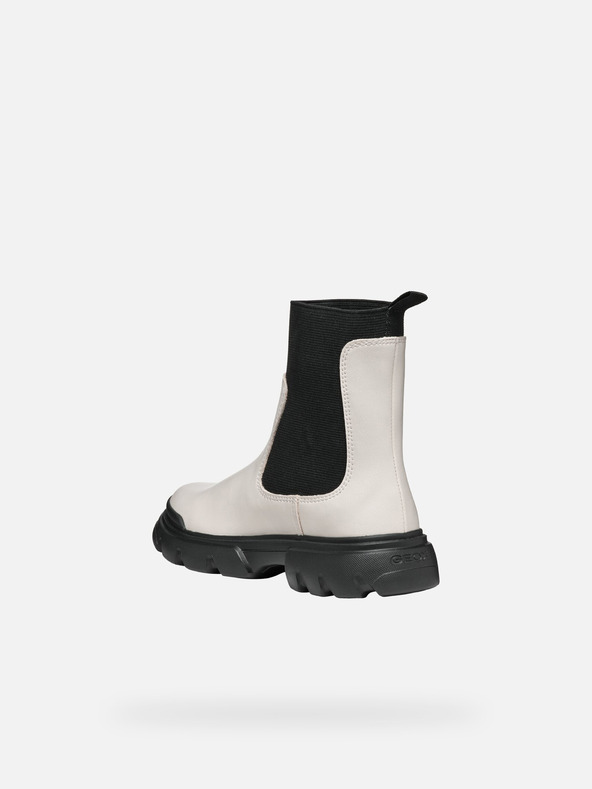 Geox Creme Mädchen Stiefelette Geox Junette Girl