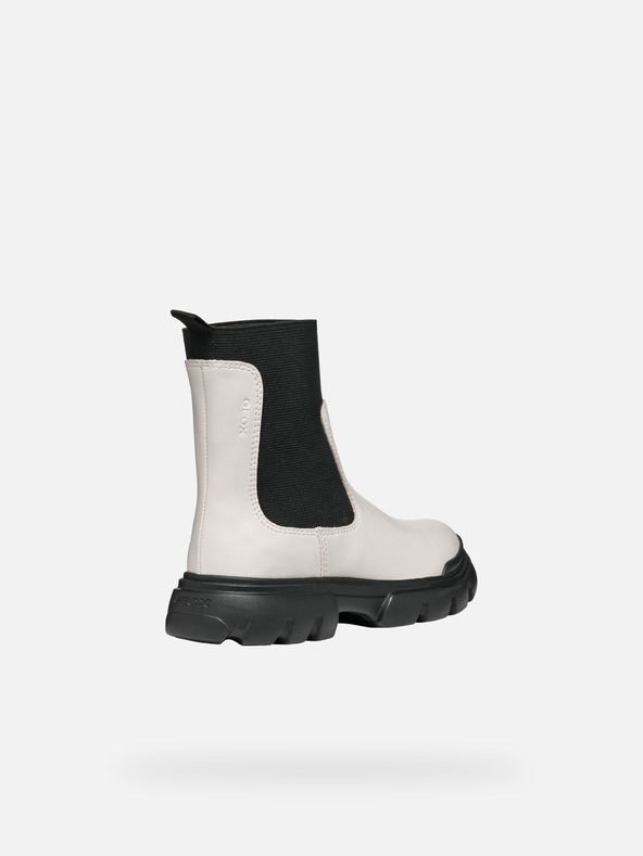 Geox Creme Mädchen Stiefelette Geox Junette Girl