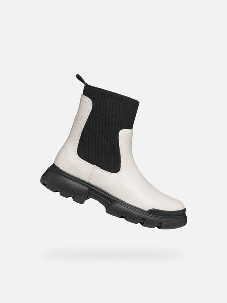 Geox Creme Mädchen Stiefelette Geox Junette Girl