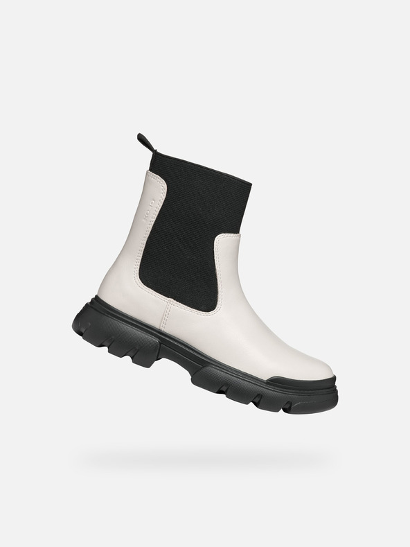 Geox Creme Mädchen Stiefelette Geox Junette Girl