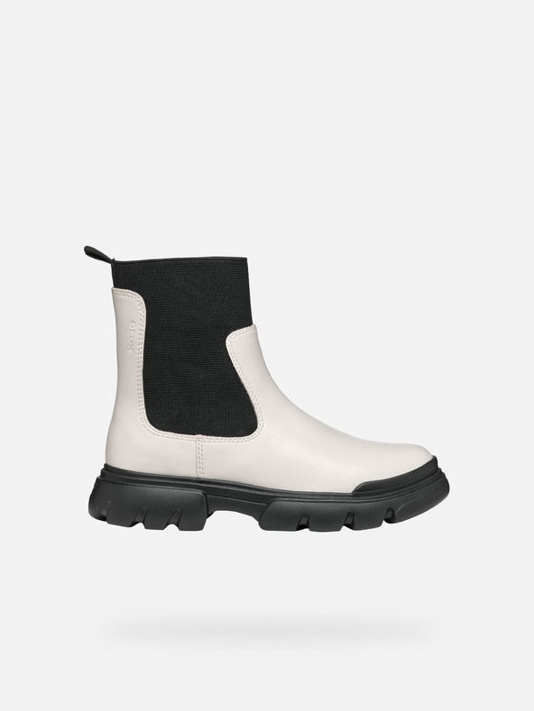 Geox Creme Mädchen Stiefelette Geox Junette Girl