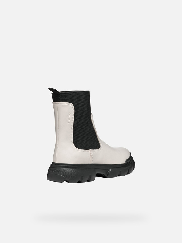 Geox Creme Mädchen Stiefelette Geox Junette Girl