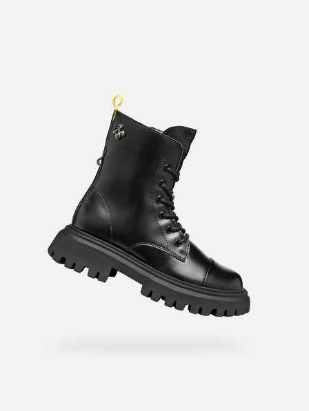 Geox Schwarze Geox Maquinnerns Girl Ankle Boots