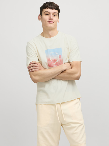 Jack & Jones Jack & Jones Aruba Herren T-Shirt Beige