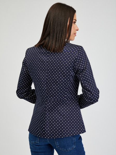 Orsay Dunkelblaue gepunktete Damenjacke ORSAY
