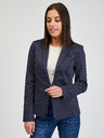 Orsay Dunkelblaue gepunktete Damenjacke ORSAY