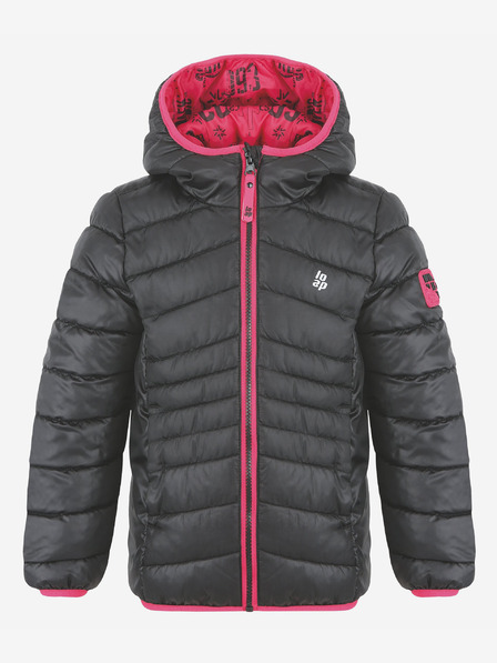 Loap Schwarze Mädchen-Steppwinterjacke LOAP INTERMO