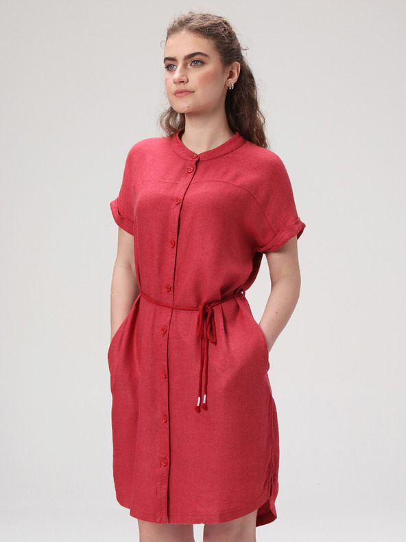 Loap Rotes Damen-Sommerkleid LOAP NELLA