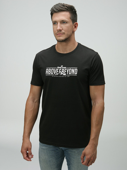Loap Schwarzes Herren-T-Shirt mit LOAP BRED-Aufdruck