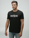 Loap Schwarzes Herren-T-Shirt mit LOAP BRED-Aufdruck