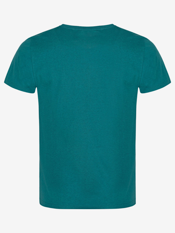 Loap Petrolfarbenes Herren-T-Shirt mit Aufdruck LOAP BENUL