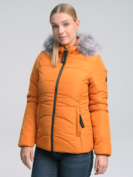 Loap Orangefarbene Damen-Winterjacke LOAP TATAFA