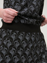 Loap Schwarzes gemustertes Damenkleid LOAP Bazuka