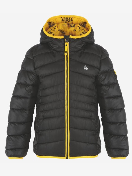 Loap Schwarze gesteppte Winterjacke für Jungen LOAP INTERMO