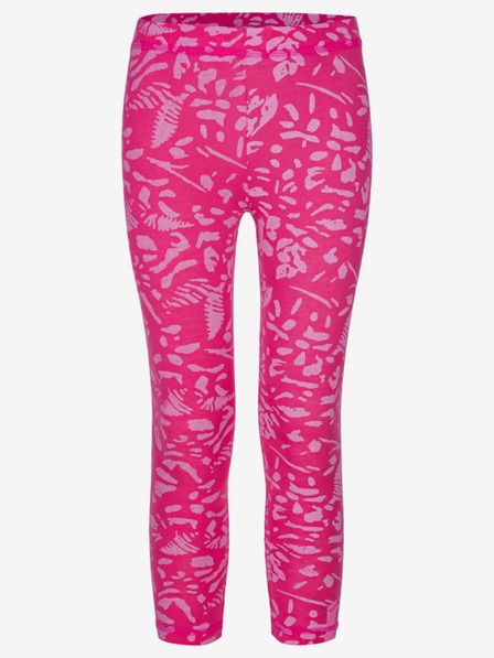 Loap Dunkelrosa Mädchen-Leggings mit Blumenmuster LOAP BYKRA