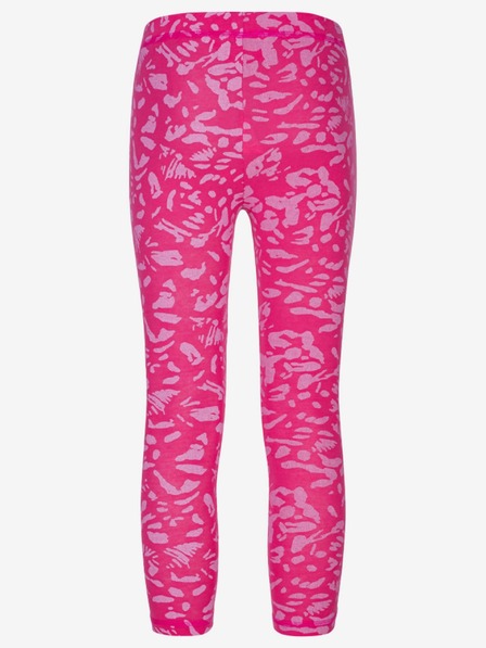 Loap Dunkelrosa Mädchen-Leggings mit Blumenmuster LOAP BYKRA