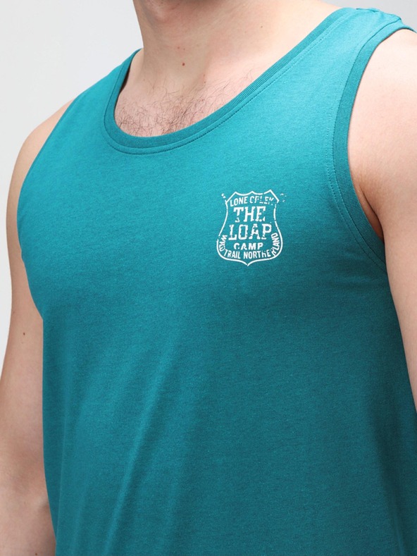Loap Petrolfarbenes Tank-Top für Herren LOAP BENDIK