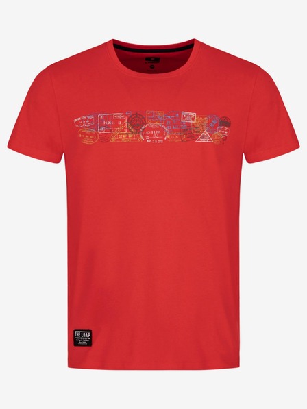Loap Rotes Herren-T-Shirt mit LOAP BOLTON-Aufdruck