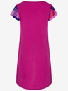 Loap Dunkelrosa gemustertes Damen-Sommerkleid LOAP ANNABELLE