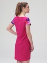 Loap Dunkelrosa gemustertes Damen-Sommerkleid LOAP ANNABELLE