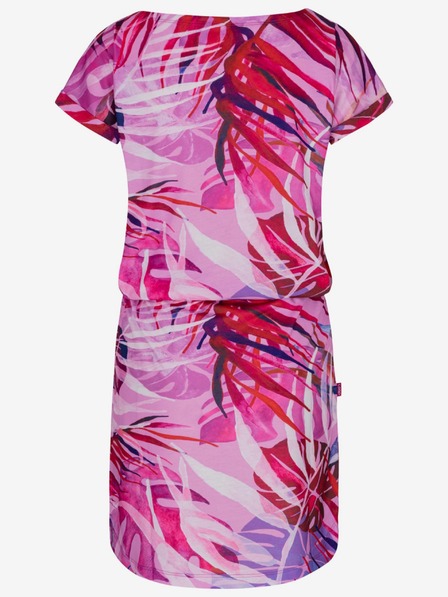Loap Rosa gemustertes Kleid für Frauen LOAP Anuma