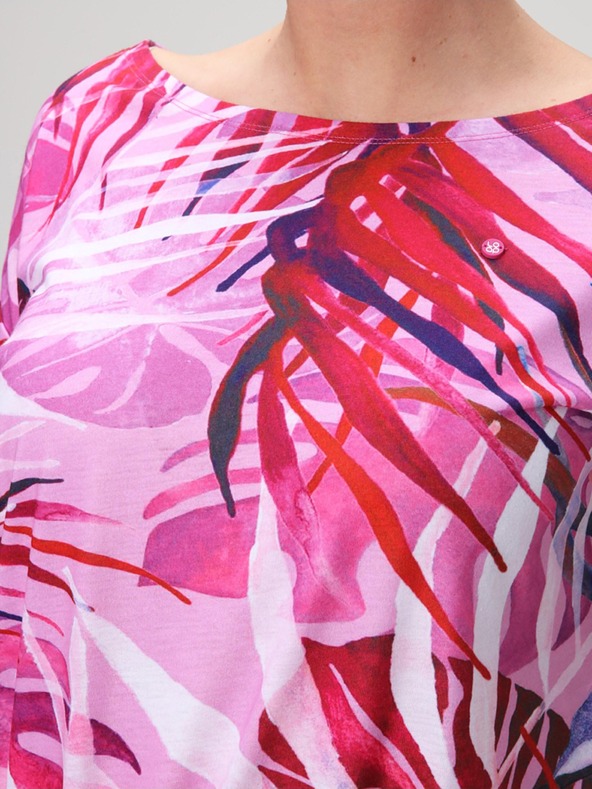 Loap Rosa gemustertes Kleid für Frauen LOAP Anuma