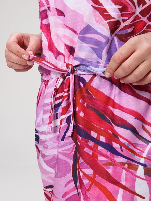 Loap Rosa gemustertes Kleid für Frauen LOAP Anuma