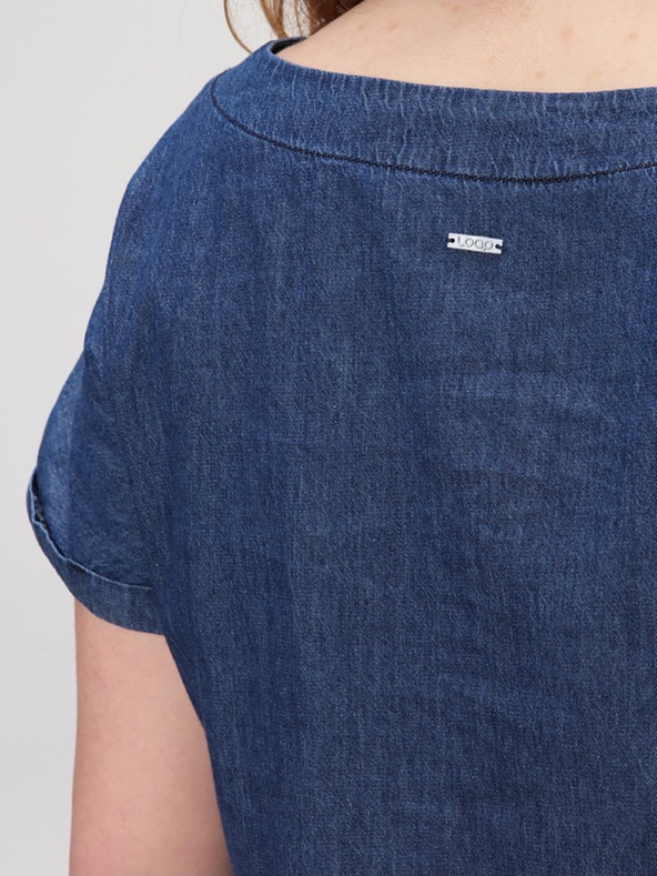 Loap Dunkelblaues Damenkleid LOAP Diviniss