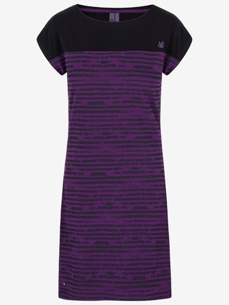 Loap Schwarz-lila Damen-Kleid LOAP Abyss