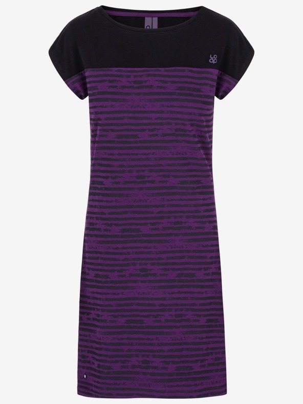 Loap Schwarz-lila Damen-Kleid LOAP Abyss