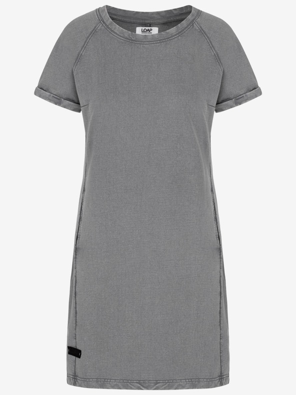 Loap Graues Damen LOAP Delena Kleid