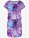 Loap Blau-violett gemustertes Damenkleid LOAP Anuma