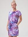 Loap Blau-violett gemustertes Damenkleid LOAP Anuma