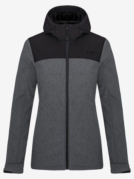 Loap Schwarze und graue Damen-Softshell-Jacke LOAP LUKA