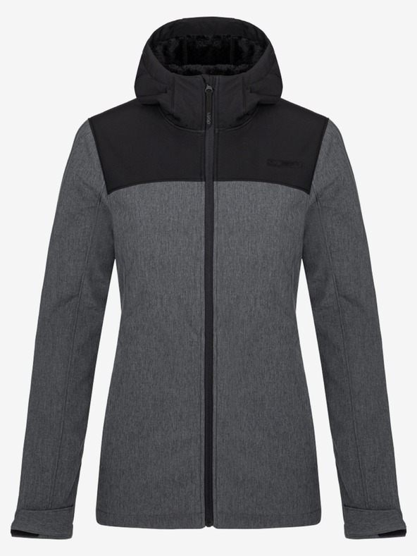 Loap Schwarze und graue Damen-Softshell-Jacke LOAP LUKA