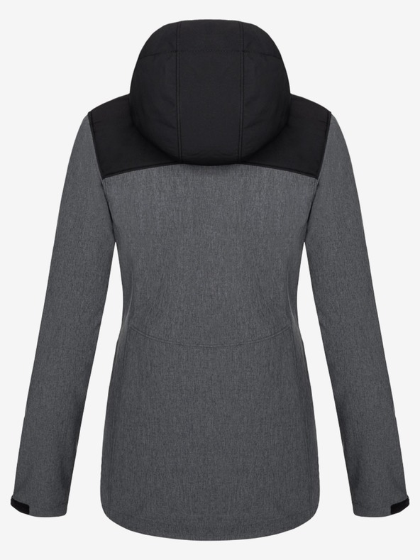 Loap Schwarze und graue Damen-Softshell-Jacke LOAP LUKA