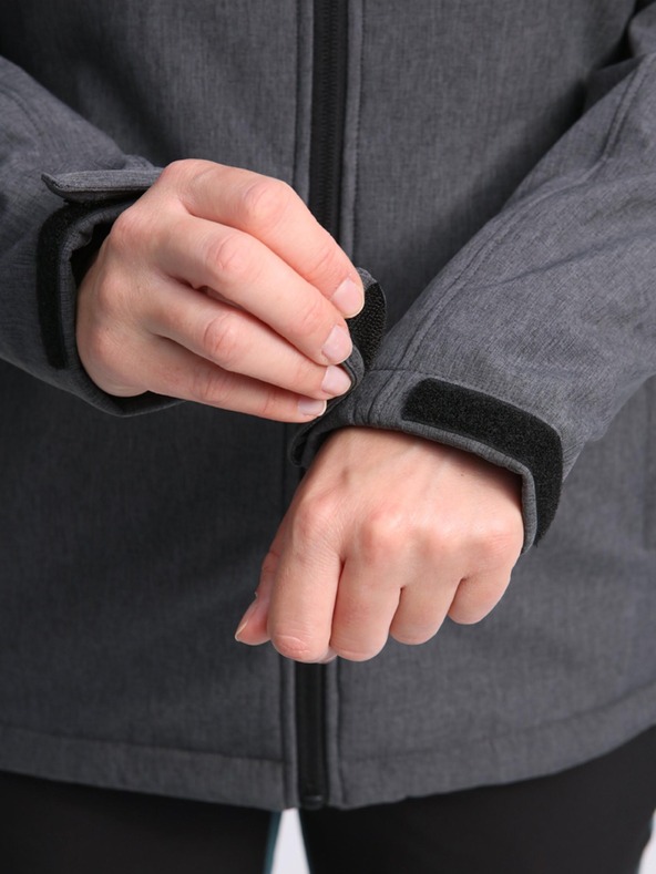 Loap Schwarze und graue Damen-Softshell-Jacke LOAP LUKA