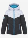 Loap Weiß-schwarze Jungen-Skijacke LOAP Fullsac