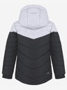 Loap Weiß-schwarze Jungen-Skijacke LOAP Fullsac