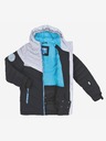 Loap Weiß-schwarze Jungen-Skijacke LOAP Fullsac