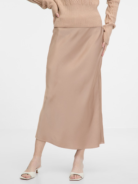 Orsay Beigefarbener Damen-Midirock ORSAY