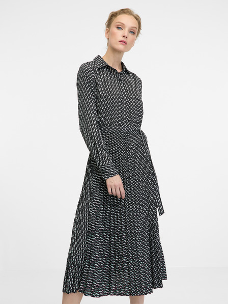 Orsay Graues Damen-Midikleid ORSAY