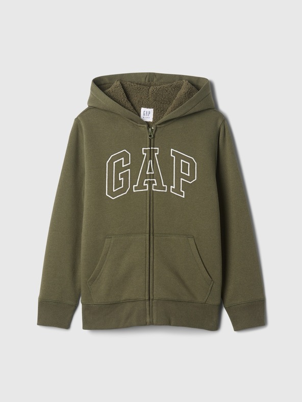 GAP Kinder sherpa-Sweatjacke mit Logo GAP