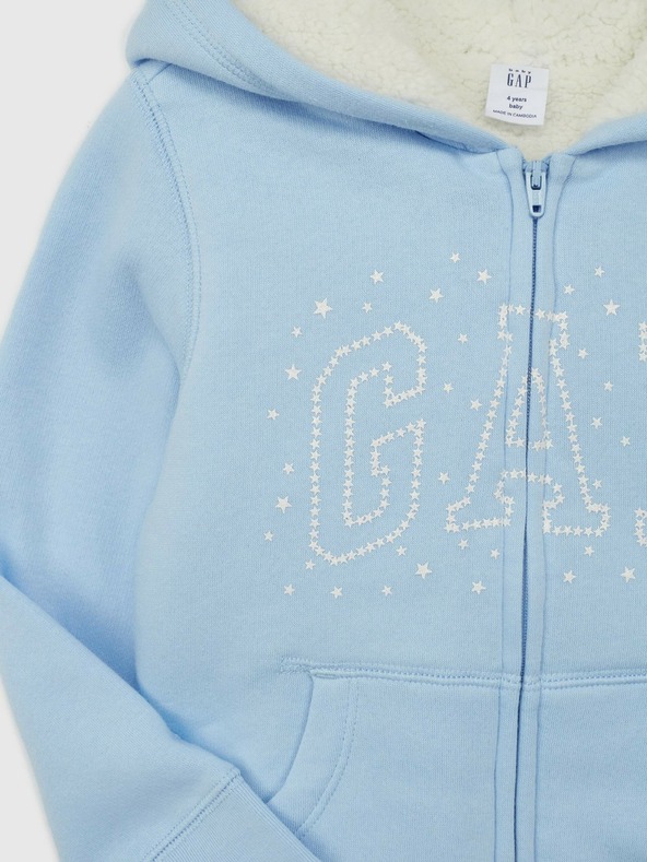 GAP Baby Sherpa-Sweatshirt mit Logo GAP
